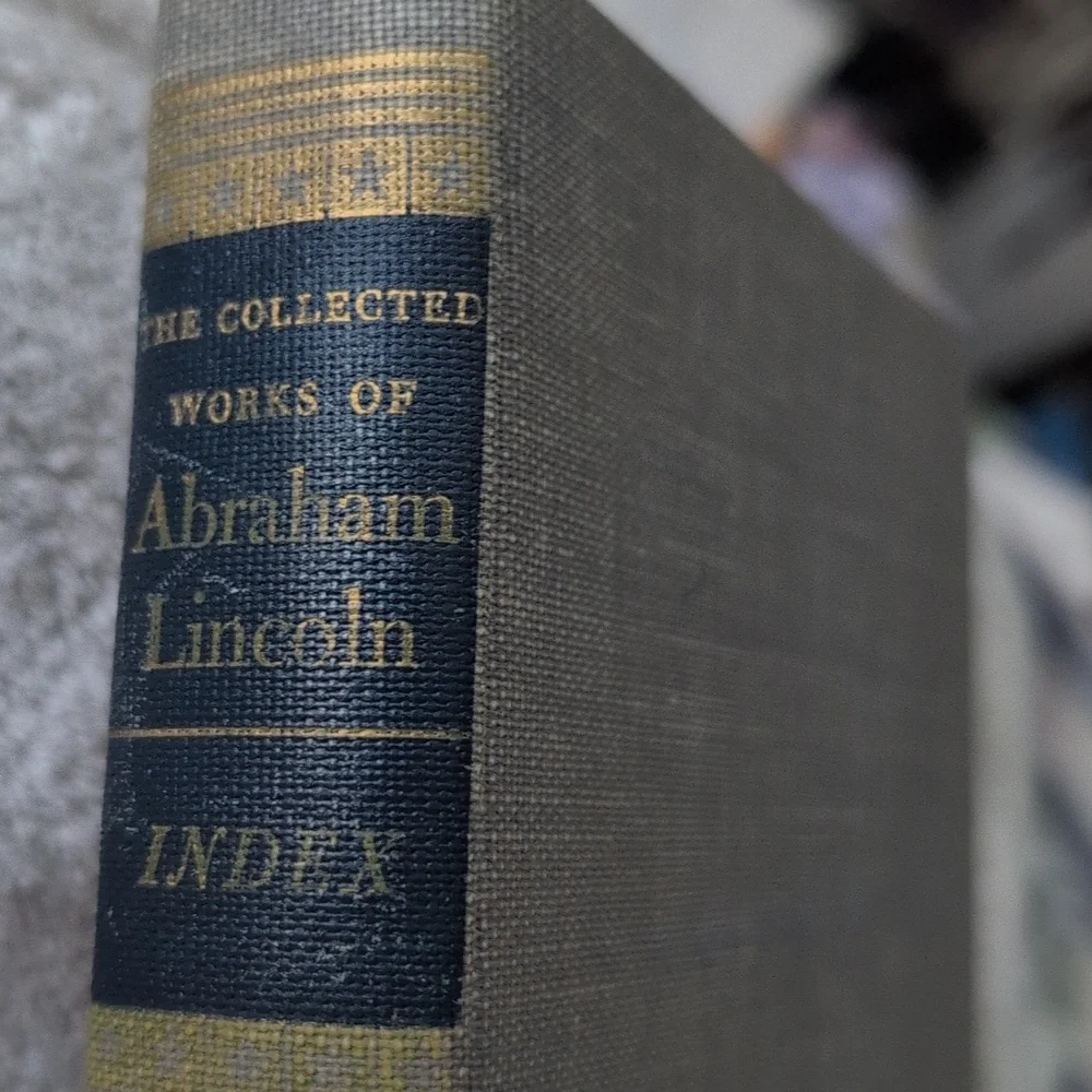 Vintage Set Of‎ 2 Lincoln Books Abraham Lincoln Joke Book/Collected Works